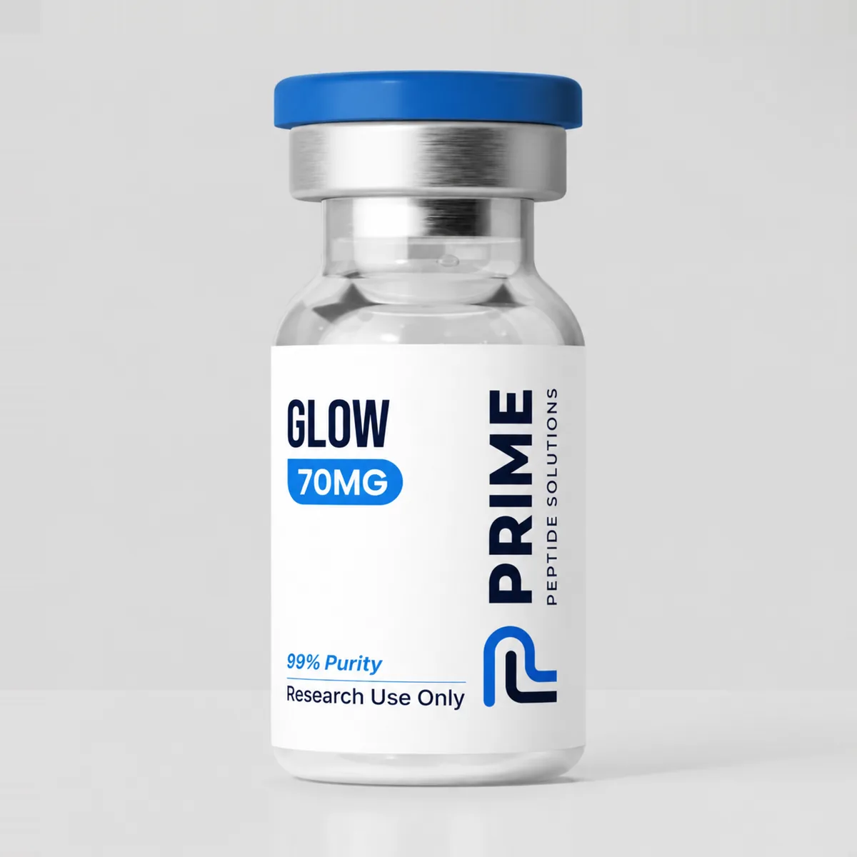 GLOW (BPC-157 + TB-500 + GHK-Cu) 70mg research vial